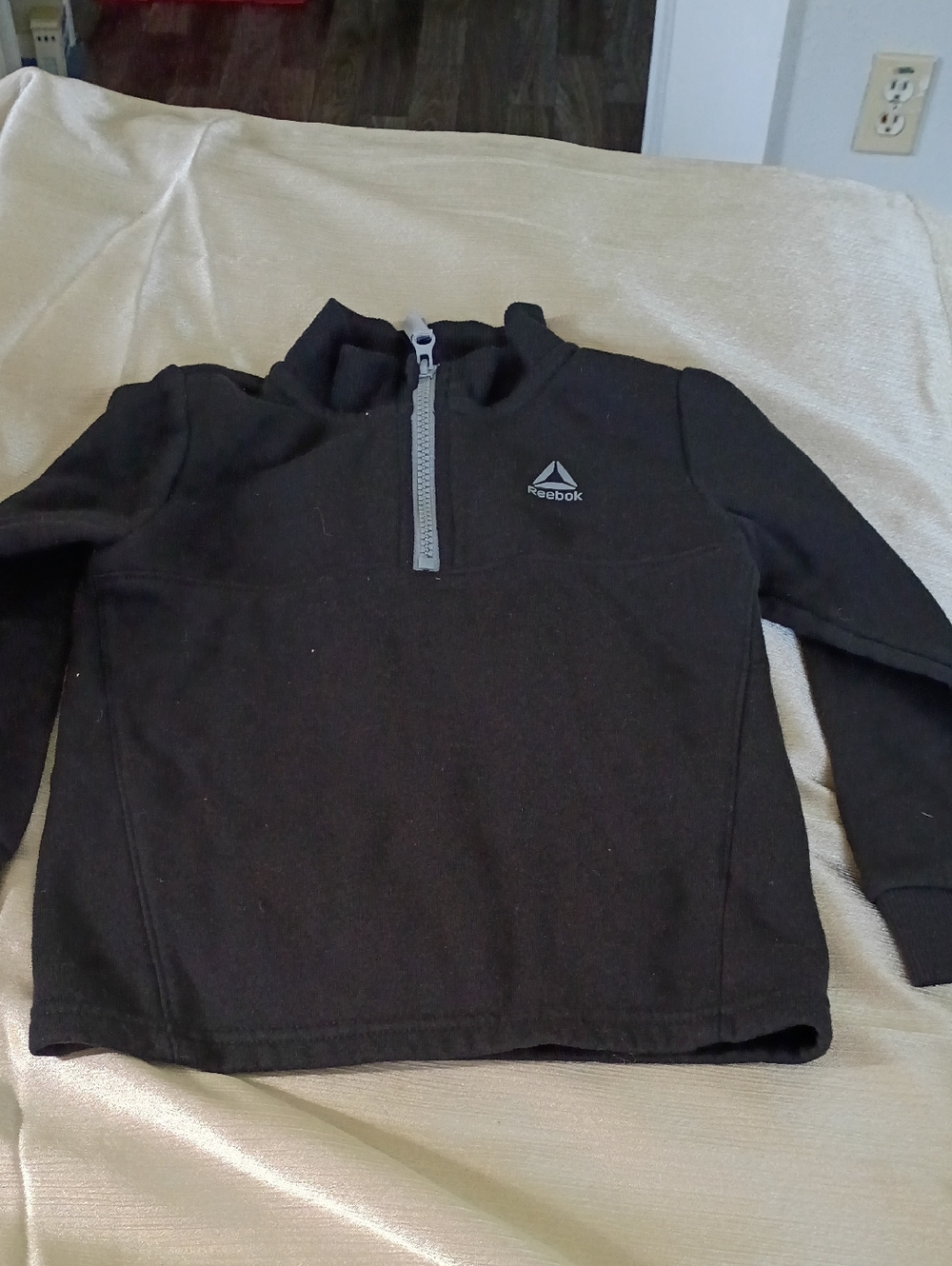 Reebok Kids Black Half-Zip Pullover Jacket